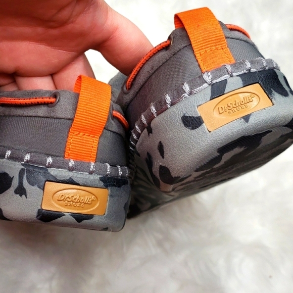 Dr. Scholl's Men's Cozy Bro Grey Nylon Slippers 8M Camo NWT NEW - Picture 10 of 13